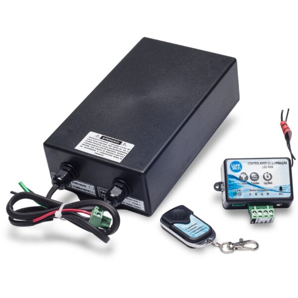 Painel de Comando - Controle Remoto - Tiny Led até 8 Led´s de 10W - RGB + 1 Motobomba até 2Cv